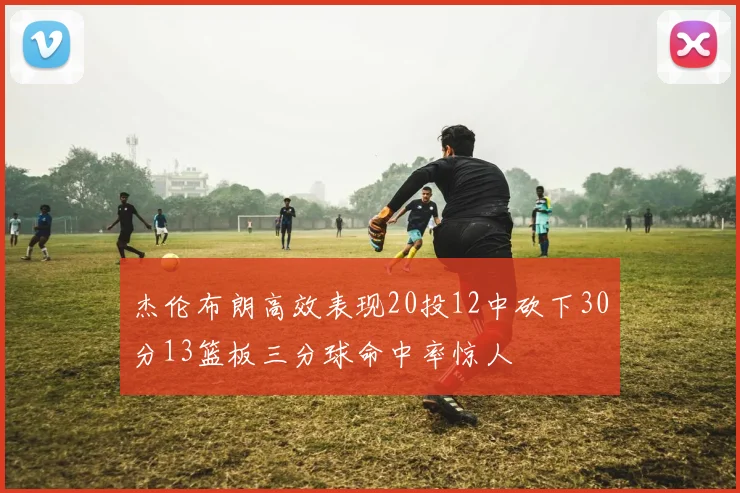 杰伦布朗高效表现20投12中砍下30分13篮板三分球命中率惊人